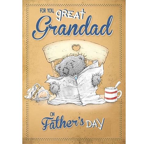 Great Grandad Me To You Bear Fathers Day Card F01ss070 Me To You