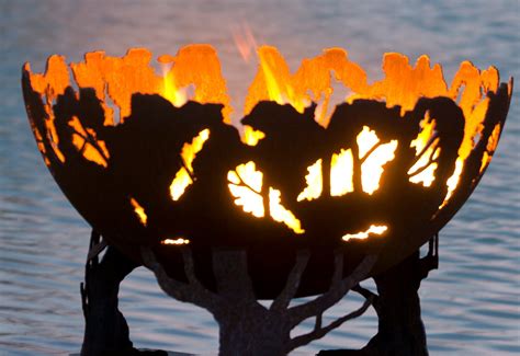Forest Fire Tree Fire Pit Functional Art For Your Backyard