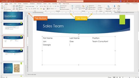 Tabs In Powerpoint Instructions Teachucomp Inc