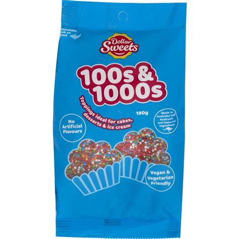 Dollar Sweets Sprinkles 100s And 1000s 190g Woolworths