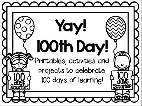 100th Day Of School Yay Coloring Page School