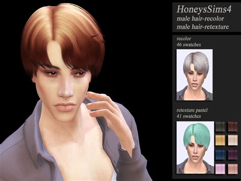 Sims 4 Hairs The Sims Resource Adedarma`s Jungkook Hair Retextured