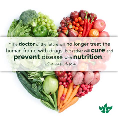 Vitamins and minerals are required in small amounts by all humans for normal growth and development. Thomas Edison Quote On The Future Of Preventing and Curing ...