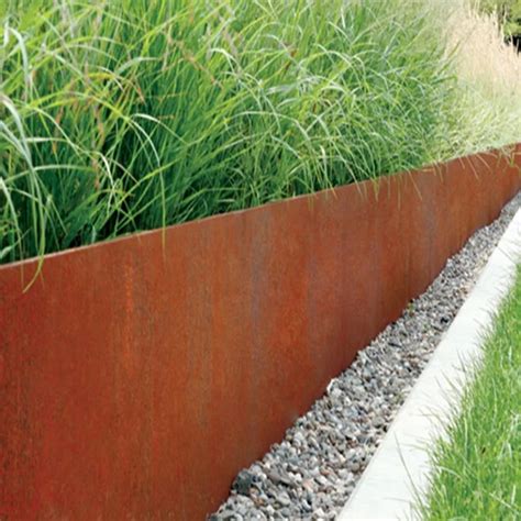 Corten Steel Garden Steps And Retaining Wall For Landscape Buy