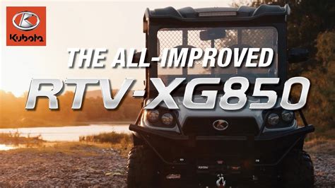 Kubota Rtv Xg 850 Features Power And Performance Unleashed Youtube