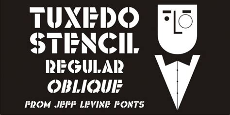 Tuxedo Stencil Jnl Font Download Download Fonts Myfonts Stencil Font