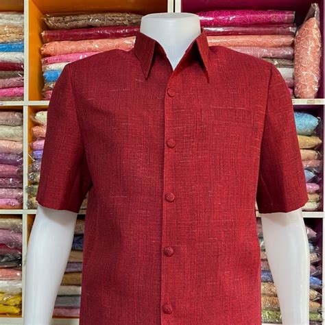 เสื้อซาฟารีสูทชาย ผ้าไหมญี่ปุ่น งานอัดผ้ากาว และมีซับใน Shopee Thailand