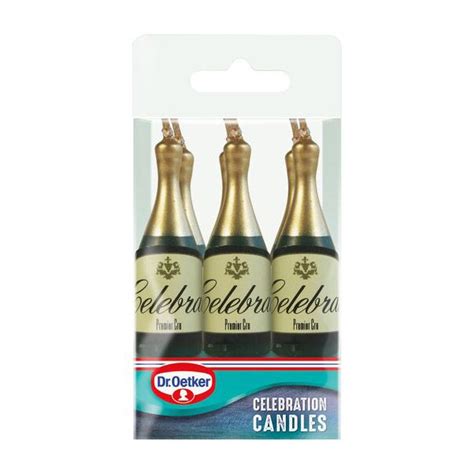 Dr Oetker Champagne Celebration Candles Κεράκια Σε Σχήμα Σαμπάνιας 6