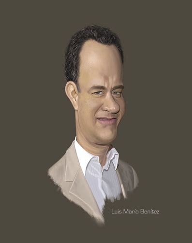 Caricature Of Tom Hanks By Luis Benitez Famous People Cartoon Toonpool