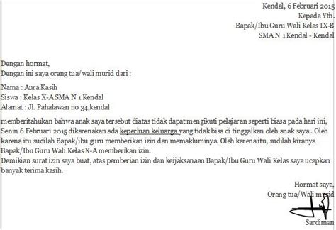 Sakit) sehingga tidak bisa hadir di sekolah untuk mengikuti kegiatan pembelajaran. 16 Contoh Surat Izin Sakit Tidak Masuk Sekolah Yang Baik dan Benar