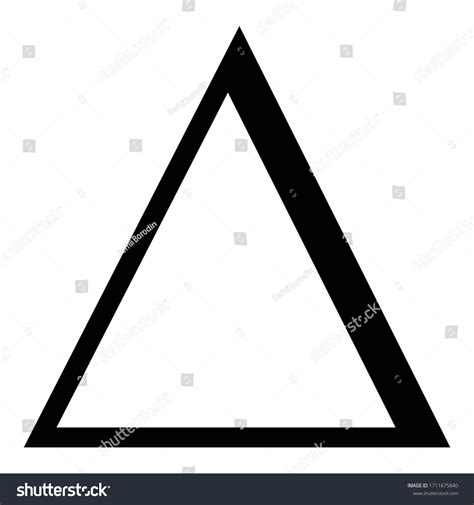Delta Greek Symbol Capital Letter Uppercase Font Royalty Free Stock