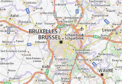 Plan De Bruxelles Voyages Cartes