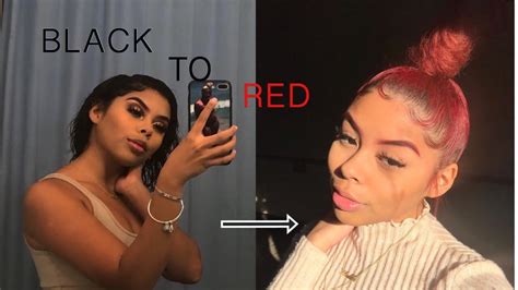 I also can't afford salon treatment. DYING MY HAIR RED WITHOUT BLEACH | ItsMaddie - YouTube