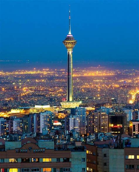 milad tower ⚫ tehran ⚫ iran ⚫ iran pictures world cities asia destinations