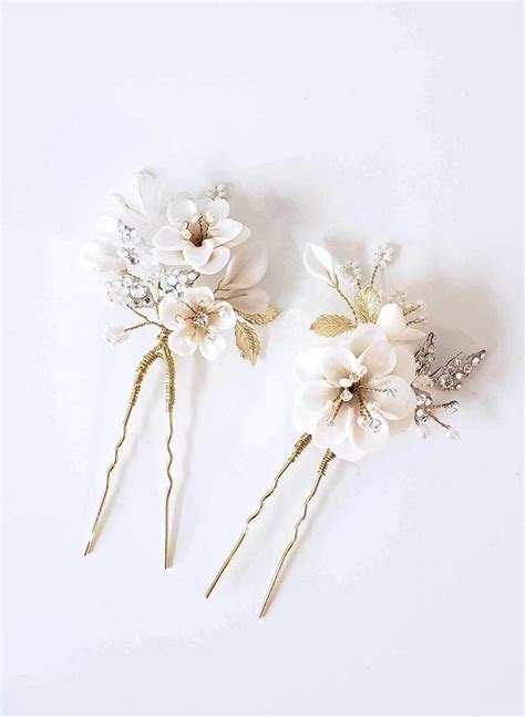 Twigs And Honey 925 Hair Pins Handmade Bridal Hair Accessories