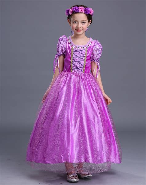 Purple Girls Princess Dress Christmas Performance Wear Ts Layer Tutu