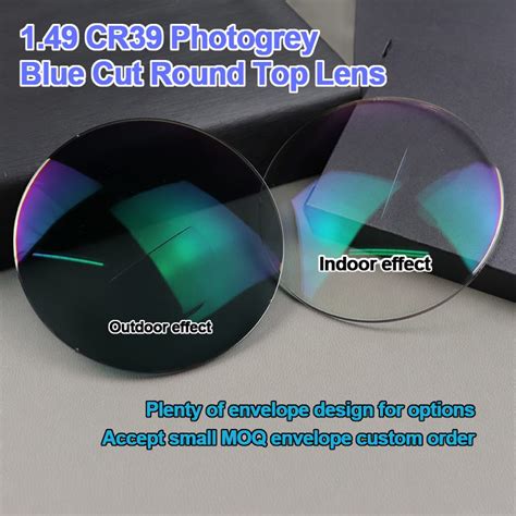 1 49 Cr39 Uc Hc Hmc Shmc Blue Cut Bifocal Lens Flat Top Photochromic Optical Ophthalmic Lens