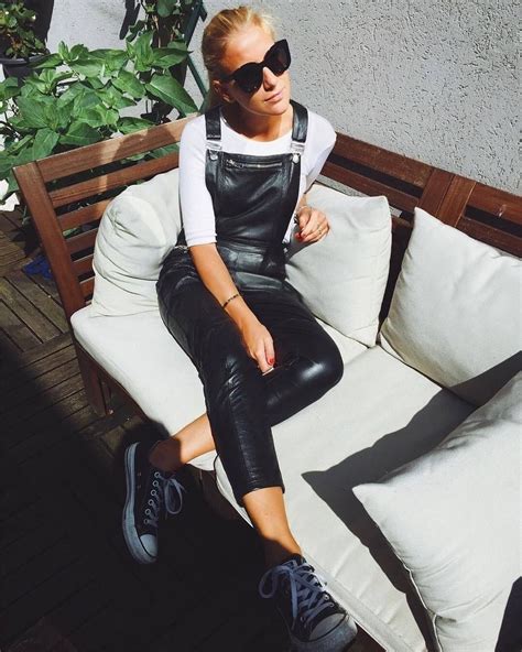 Feshfash Leather Overalls Leather Pants Outfit Leather Dresses