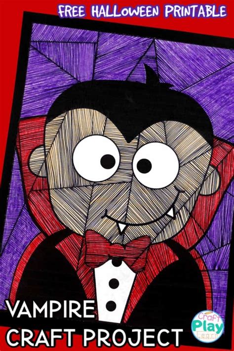 Dracula Art Project For Kids Line Study Craft Play Learn