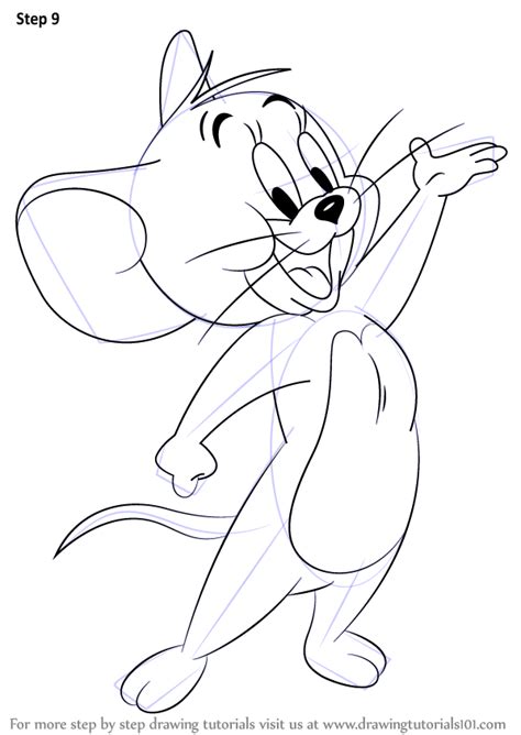 Learn How To Draw Jerry The Mouse Tom And Jerry Step By Step