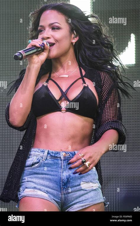 Wantagh Ny Usa 22nd Aug 2015 Christina Milian On Stage For Billboard Hot 100 Music Festival