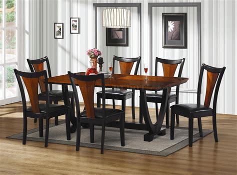 All of the designs created for ordinary use are made of stainless. 102090 Boyer Dining Table by Coaster in Cherry & Black w ...