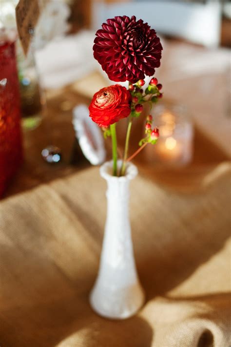 Simple Red Centerpieces Red Centerpieces Red Wedding Flowers Bouquet