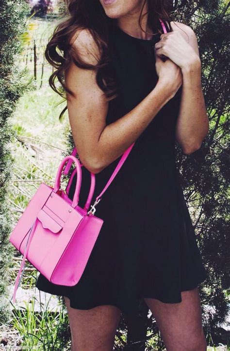 I Love That Pink Purse And That Cute Little Black Dress
