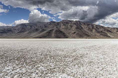 Mojave Desert Salt Flat With Storm Sky Photograph By Trekkerimages
