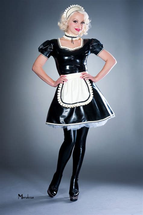His Latex French Maid Dress Etsy