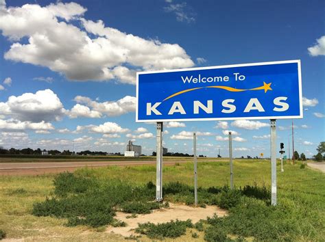 June 2013 Entering Kansas From Colorado On Interstate 70 State