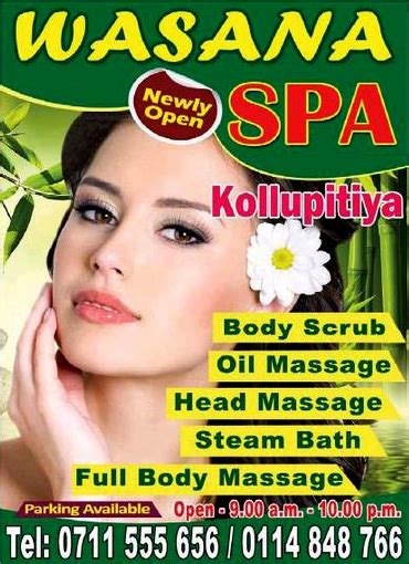 Sri Lanka Massage Centers Spa In Colombo Spa Near Me Lanka Ads Wasana Spa Massage Center