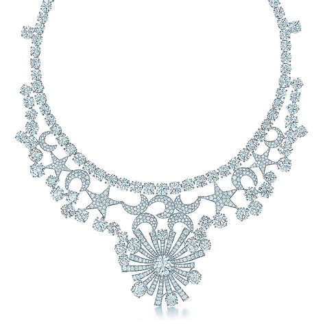 Tiffany And Co Schlumberger® Stars And Moons Necklace In Platinum With