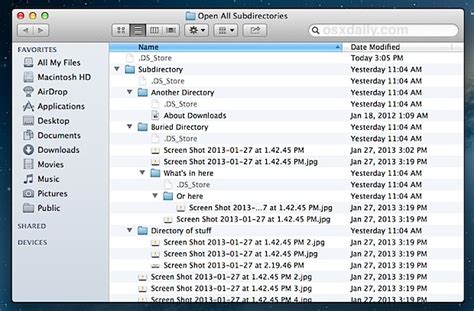 How To List All Files And Subdirectory Contents In A Folder On Mac