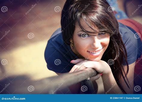 Cute Beautiful Woman With Sweet Smile Stock Image Image Of Look