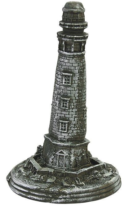 Athens Small Lighthouse Garden Statue Forest White At