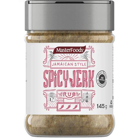 Masterfoods Dry Rub Spicy Jerk Jamaican Style 145g Woolworths