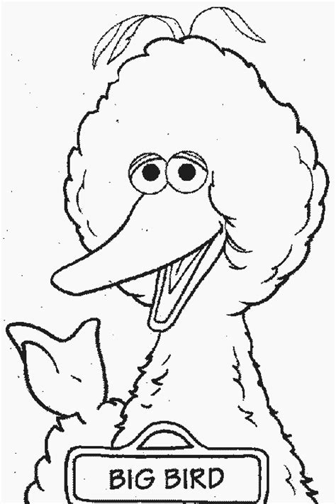 45 Sesame Street Big Bird Coloring Pages Ideas In 2021