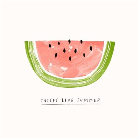 Watermelooon 🍉illustration By Jenbpeterswatermelon Summer Design