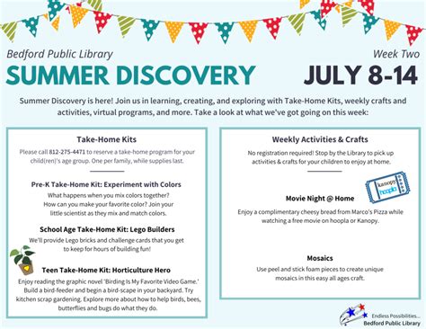 Summer Discovery Week Bedford