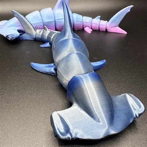 3d Printed Flexi Hammer Head Shark Etsy