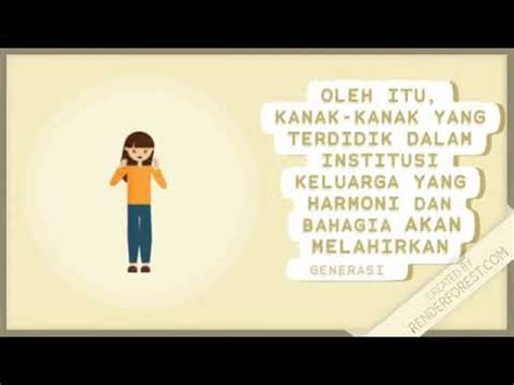 Melahirkan generasi yang bijak dan cemerlang. Kesan Kerukunan Rumah Tangga Terhadap Pembangunan Ummah