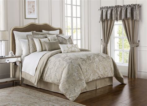 A set may comprise of many pieces but the main feature of the set is the comforter. Chantelle Taupe Waterford Luxury Bedding ...