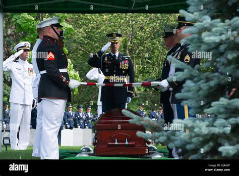 Joint Full Military Honors Funeral Service Of Former Secretary Of
