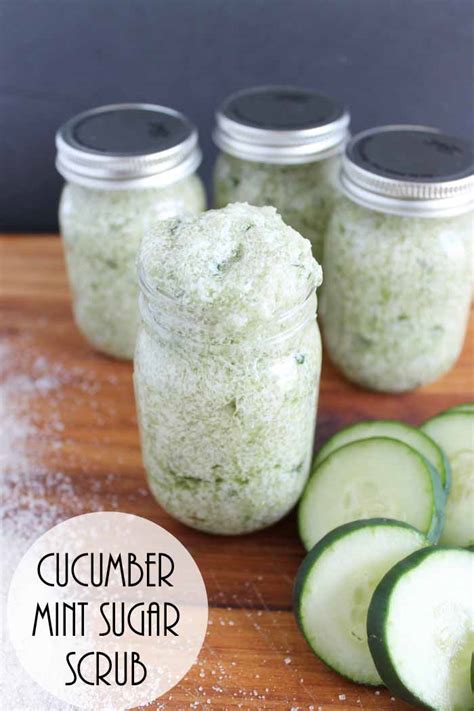 How To Make Fresh Cucumber Mint Sugar Scrub Angie Holden The Country