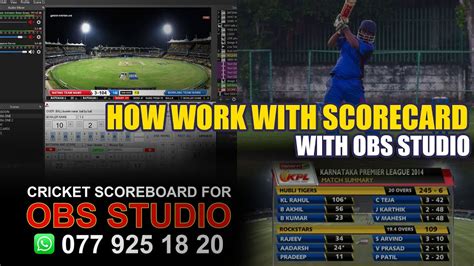 How Work Scoreboard Software With Obs Studio Cricket Live Streaming