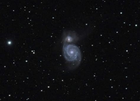 Whirlpool Galaxy M51 Ngc 5194 Ngc 5195 Sky And Telescope Sky