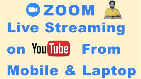 How To Live Stream Zoom Meeting And Webinar On Youtube From Mobile