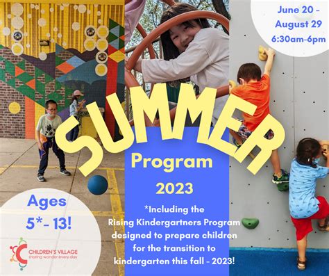 School Age Summer Program — Childrens Village