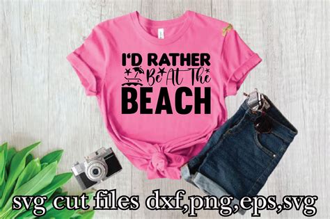 i d rather be at the beach svg graphic by ariful designghor · creative fabrica